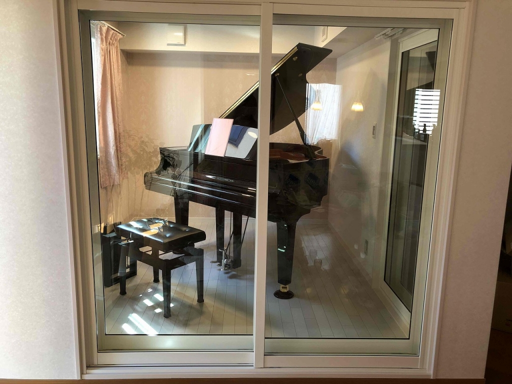 戸建住宅にピアノ室を防音改修工事