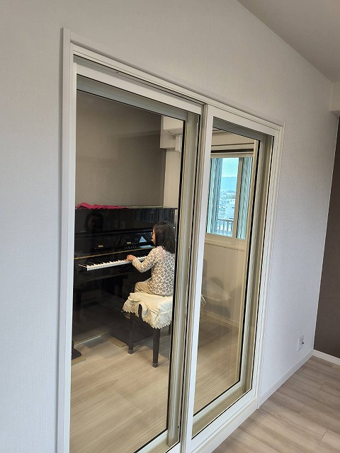 マンションにピアノ室を防音改修工事