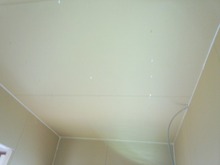 第1遮音壁・天井ができあがりました。