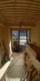 壁と天井の遮音補強が完了です。
音響工事に入ります。