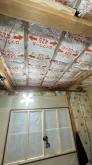 防音室を支える躯体の天井と壁の遮音補強をしています。
