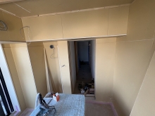 ボード張りが完了しました。
